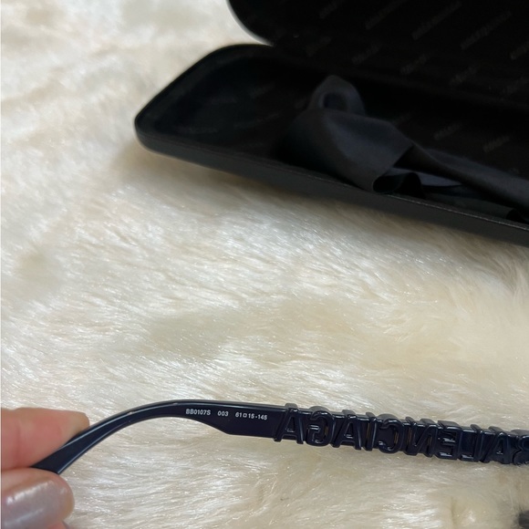 BALENCIAGA Cat-eye frame Sunglasses Navy Blue - Picture 9 of 13